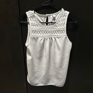 Elle dress tank top. Size XS. White.